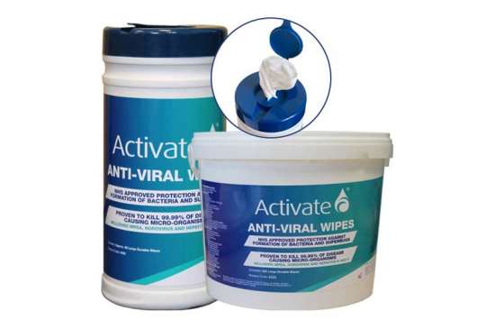 Anti-viral surface wipes